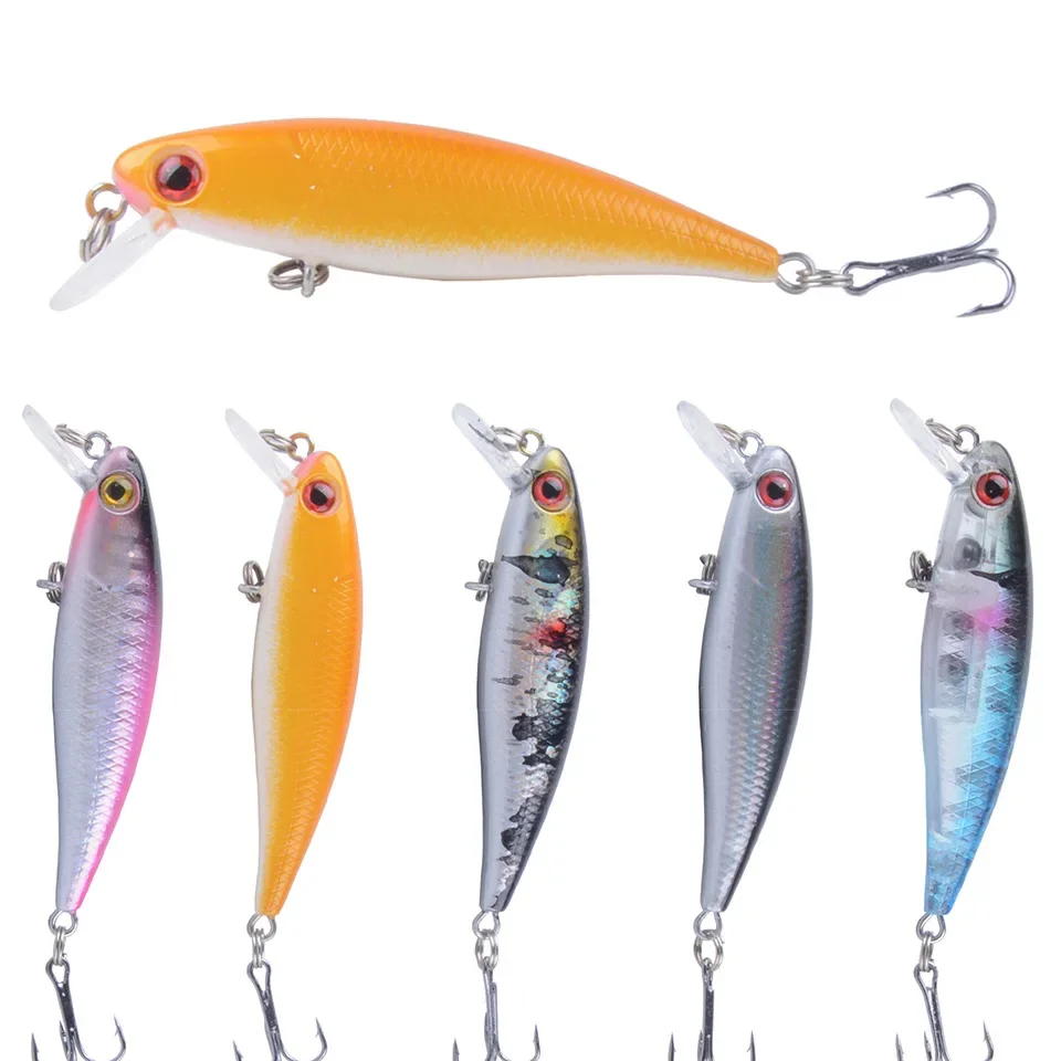 Freshwater Small Hunchback 5-color Asian Bait Floating Mino 6.4cm/4.5g Bionic Artificial Hard Bait