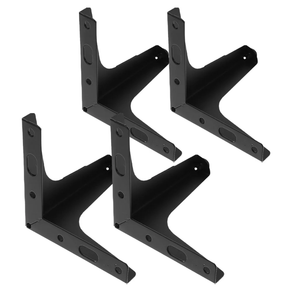 

4 Pcs Furniture Legs Support Feet Stool for Table Black Cabinet Foot
