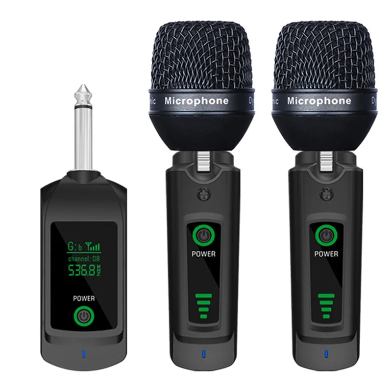 

AA75-XLR Adapter 2.4G Wired To Wireless Microphone Transceiver, Dynamic Microphone Capsule, Audio Mixer, PA System 6.35Mm UHF