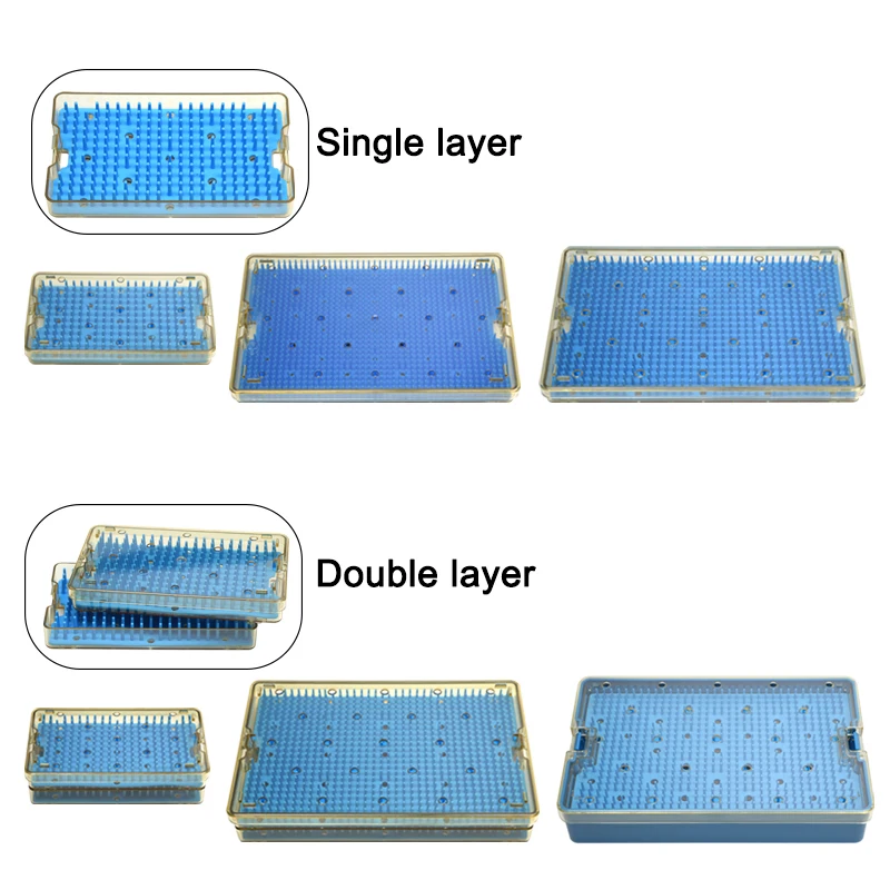 

GREATLH PPSU Disinfection Case Box with Lid Single Layer Double Layers Sterilization Container Sterilising Tray