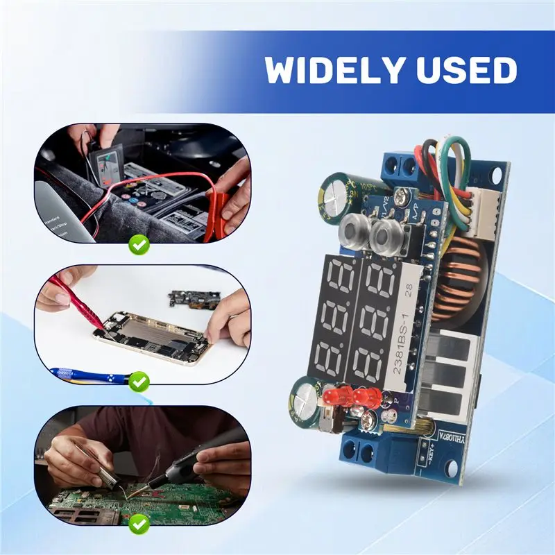 DC 6-36V 5A MPPT LED Digital Solar Panel Controller DC-DC Step Down Charging Power Supply Module CC CV Voltage Regulator