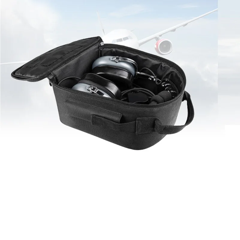 حقيبة تخزين كبيرة لسماعات الرأس حقيبة سماعة الرأس حقيبة سماعة الاذن ديفيد كلارك الطيار سماعة التخزين المنظم حقيبة حمل