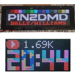 P2.5 pełna kolorowy moduł wyświetlacza LED wewnętrzna 160mm * 80mm, matryca panelowa 1/16 LED RGB 64 × 32 P2.5, kompatybilna z PIN2DMD