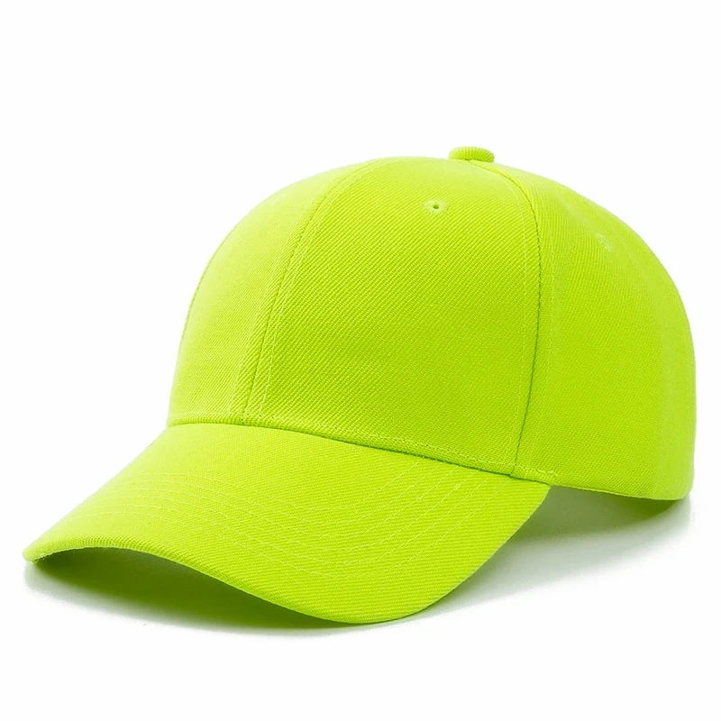 Effen kleur baseball caps voor dames heren zomerzonhoeden verstelbare snapback hoeden unisex straat hiphophoed zonneklep caps