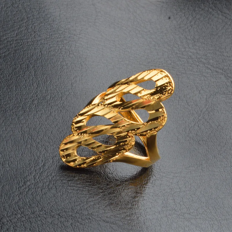 

Classic Can Free Size Phoenix's Gold Color Rings For Women Ramadan Arab Ethiopian Jewelry Birthday Party Gifts Ring