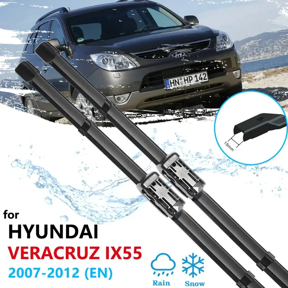 

Car Wiper Blade for Hyundai Veracruz Ix55 2007 2008 2009 2010 2011 2012 EN Front Windscreen Windshield Wipers Car Accessories