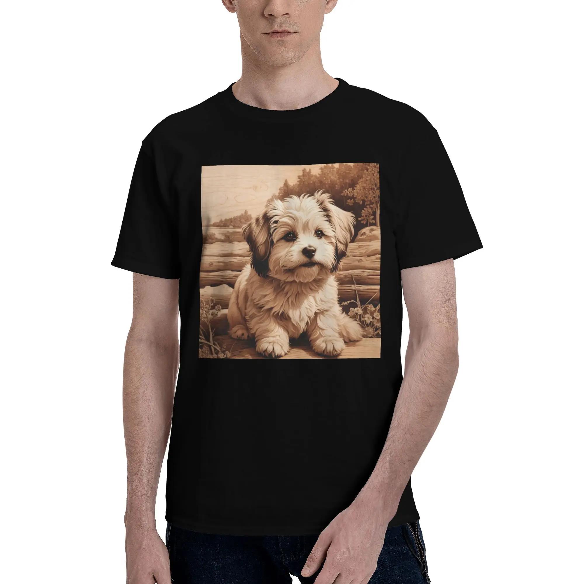 

Гаванский радостный дух дерева, футболка из 100% хлопка, мужские футболки большого размера, мужские футболки с круглым вырезом и коротким рукавом, S-6XL