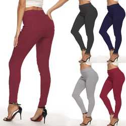 Big Size Spandex Pants Spring Autumn Outwear Leggings for Women Solid Office Lady Sexy Slim Gray Black Seamless Legging XXXL