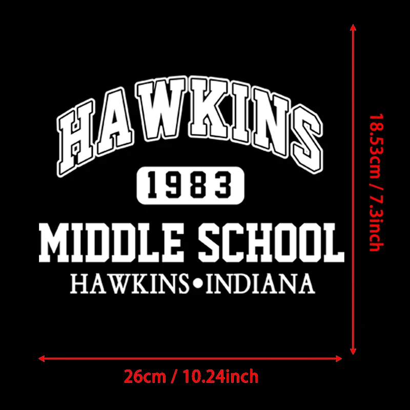 إنديانا هوكينز 1983 لتقوم بها بنفسك الحديد على نقل الحرارة ملصق مائي تي شيرت بلوزات حقيبة الملابس النسيج اليدوية ديكور