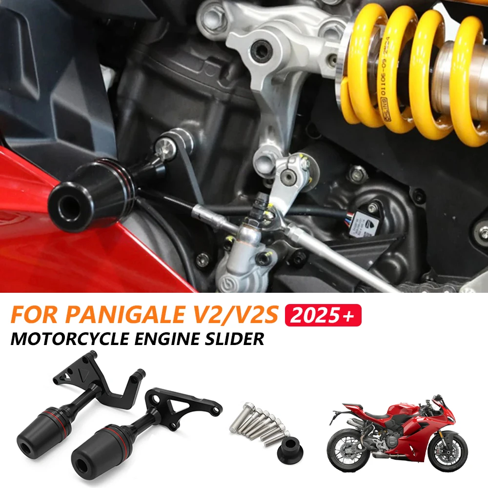 

Frame Sliders For Ducati PANIGALE V2 S Panigale v2s 2025 2026 Motorcycle Accessories Frame Slider Crash Mushrooms Anti-fall Ball