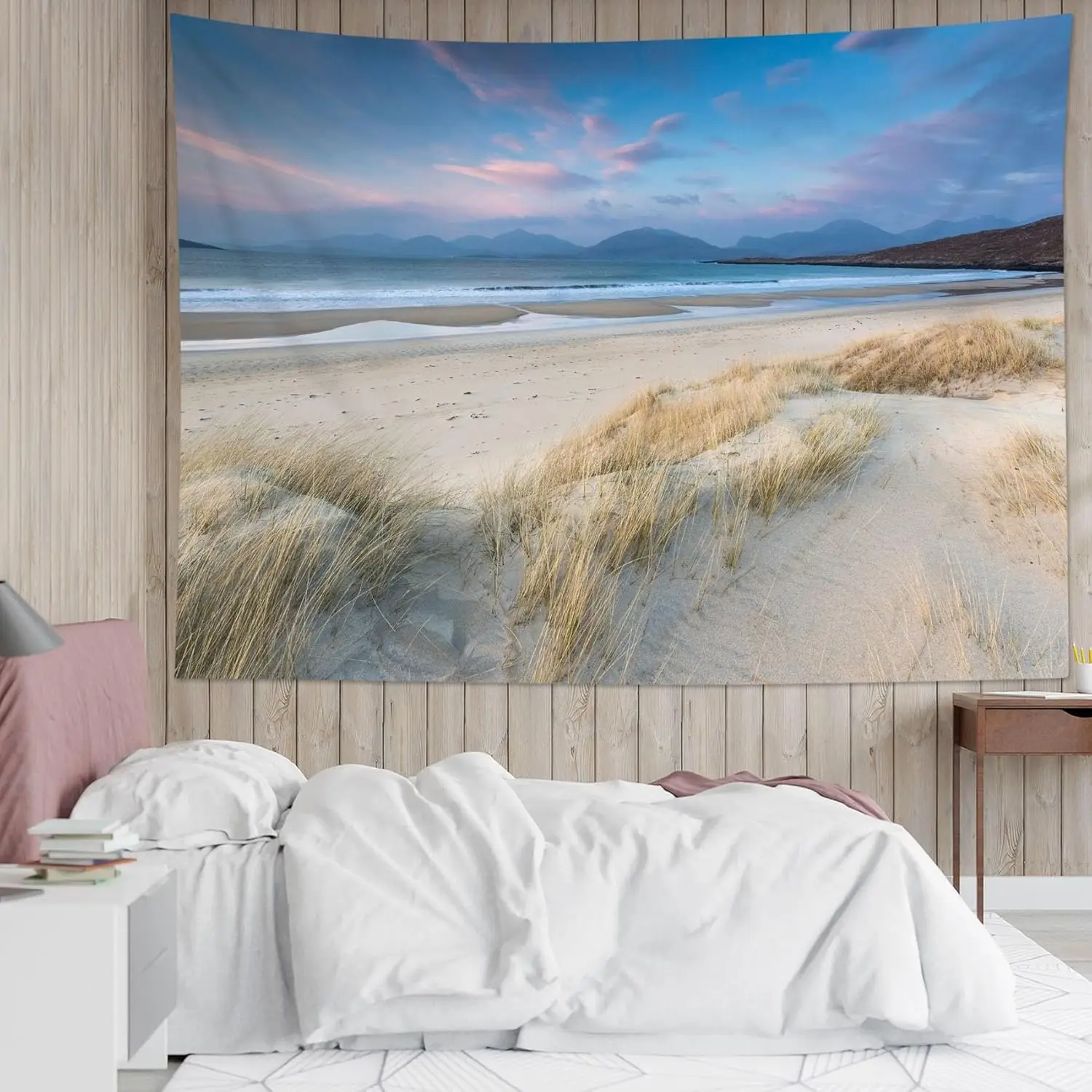 Blue Ocean Beach Tapestry Wall Hanging Tropical Beach Seaside Nature Landscape Wall Art Tapestry for Living Room College Dorm