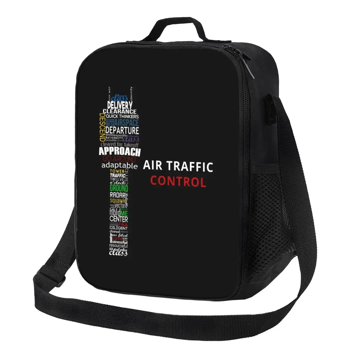 Air Traffic Controller Thermal Insulated Lunch Bag Pilot Air Fighter Portable Lunch Container Work School Travel Bento Food Box