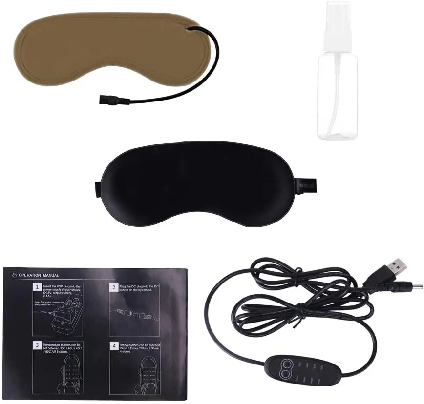 USB steam sleep eye mask eye care tool to relieve eye pressure fatigue dry eye blepharitis warm treatment eye massager