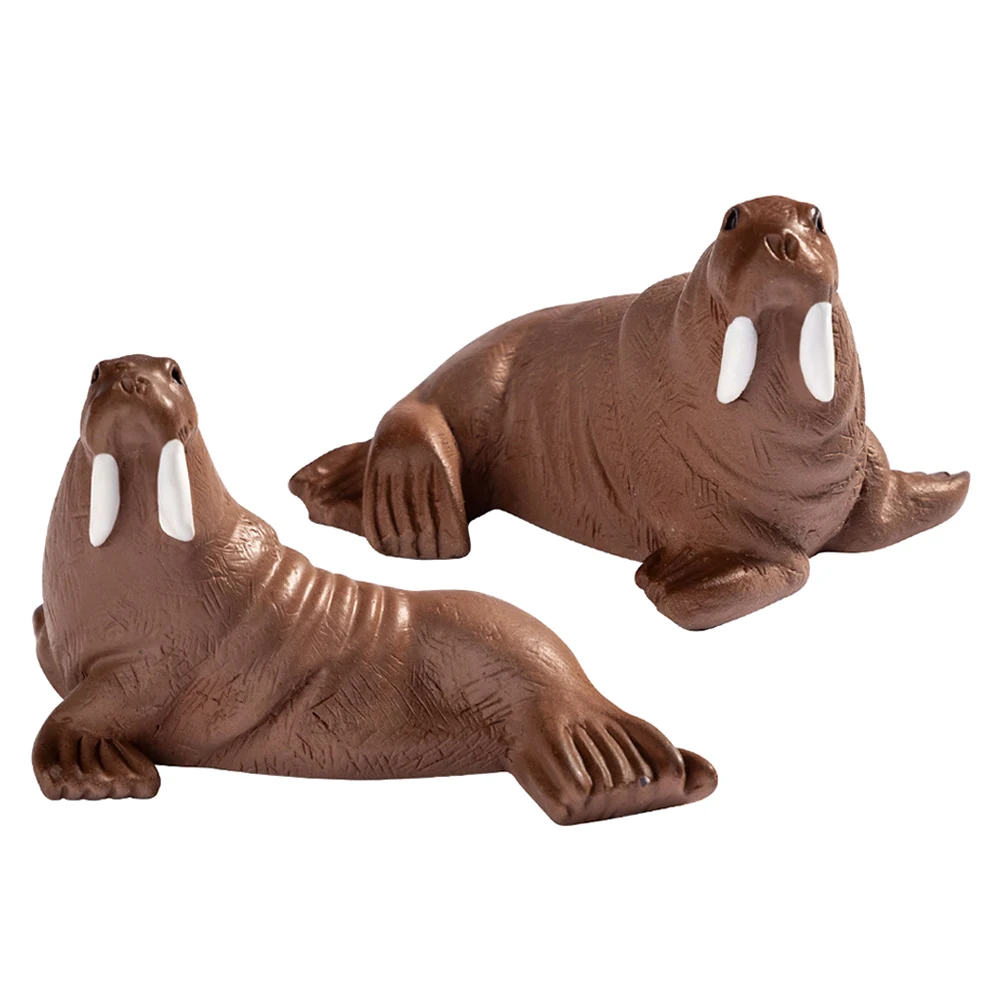 

Micro Small Landscape Ornaments Mini Resin Ocean Animals Figures Fairy Aquarium Walrus Statue Decor