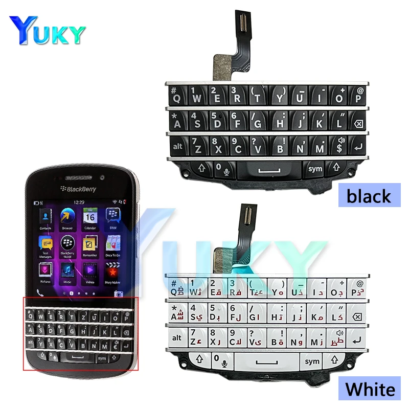 New For BlackBerry Q10 Keyboard Keypad Qwerty + Frame Cover Case+Keyboard Replacement Parts