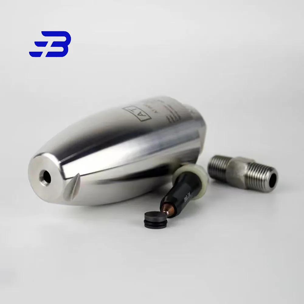High-pressure full stainless steel Rotating Nozzle 500/600 bar Turbo Tungsten carbide 1/4 BSP F connection