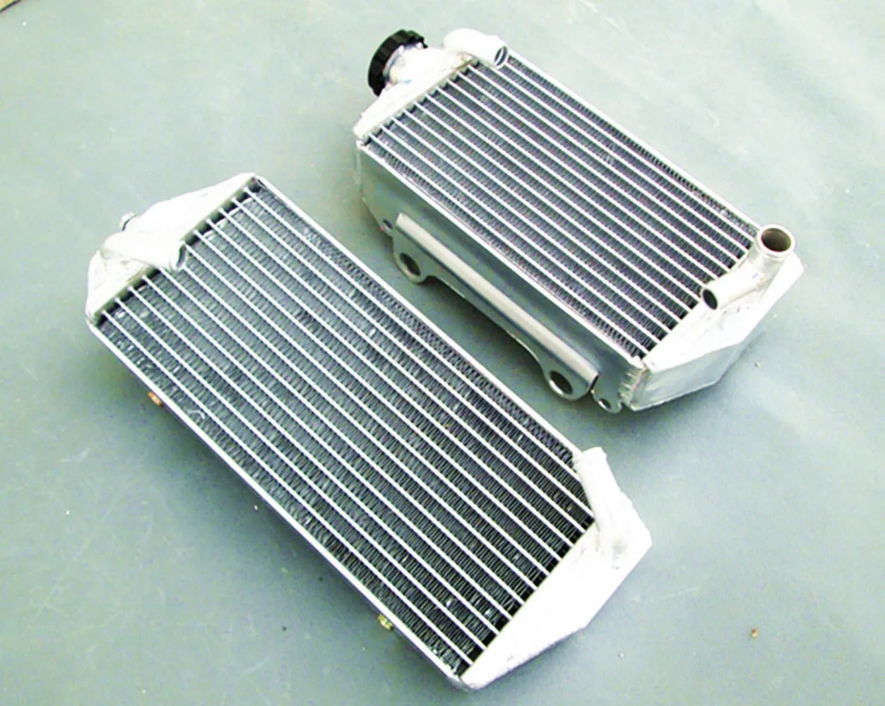 NEW left+right full Aluminum Radiator For 2007 Suzuki RMZ450 RMZ 450 R M Z Cooler Cooling Coolant 07