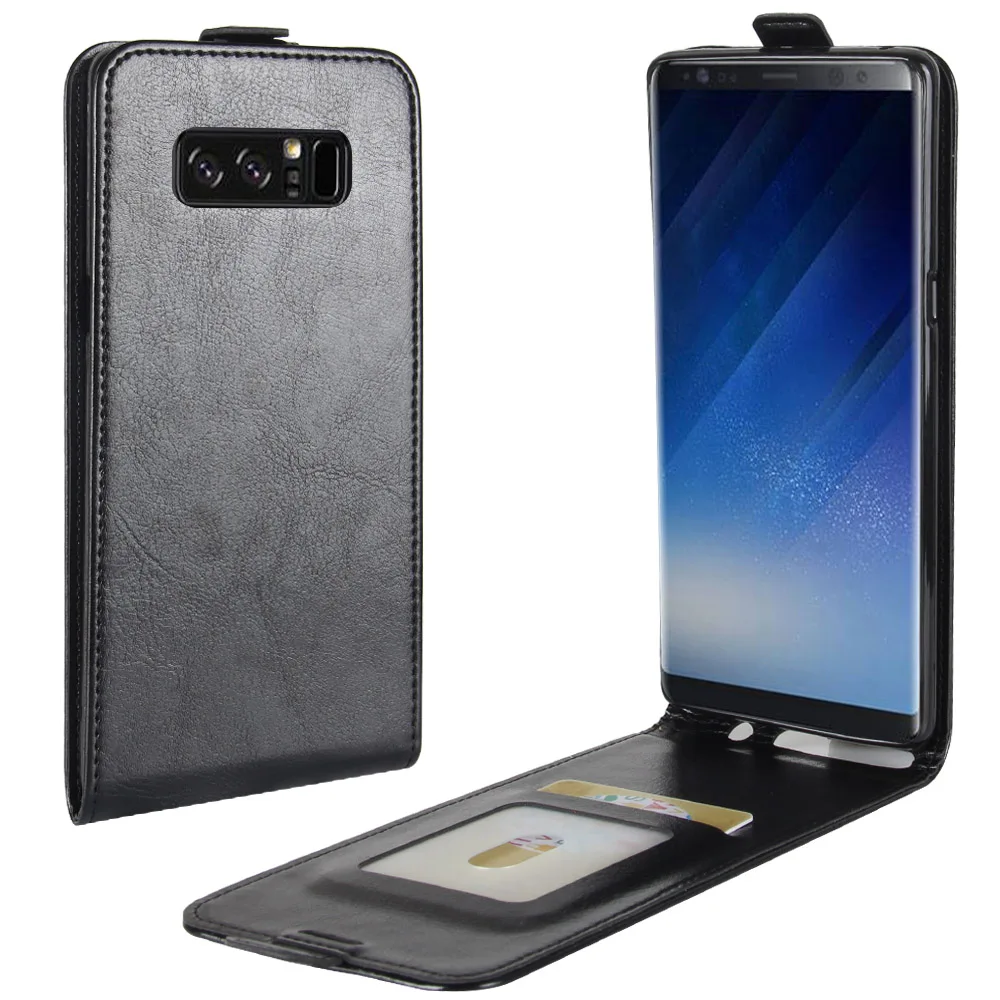Für Samsung Galaxy Note 8 9 Note9 Flip Vertikale Lederhülle Kartenhalter Buchhülle Vollständige Abdeckung für Samsung Note 9 8 Note8 Handytaschen