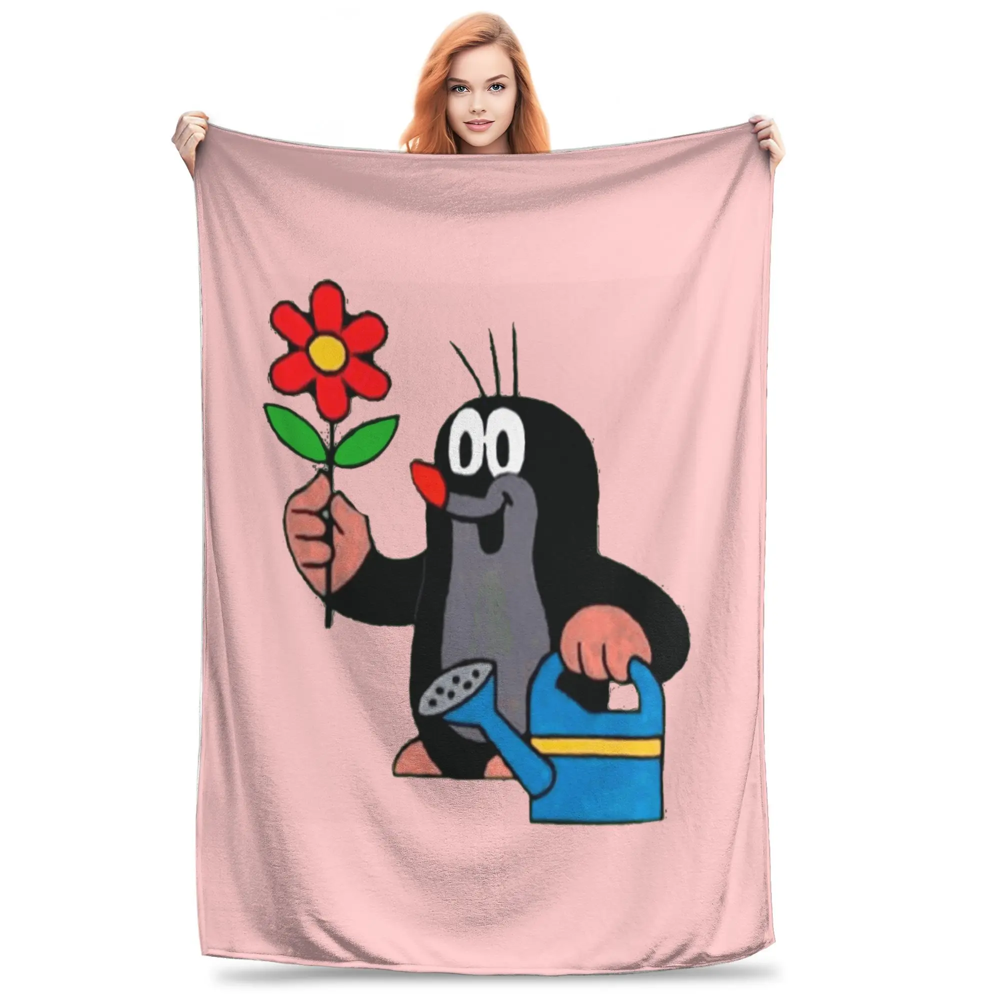 

Супер мягкое одеяло Little Mole, детское плюшевое одеяло, новинка, диван, стул, фланелевое покрывало, чехол для дивана-кровати