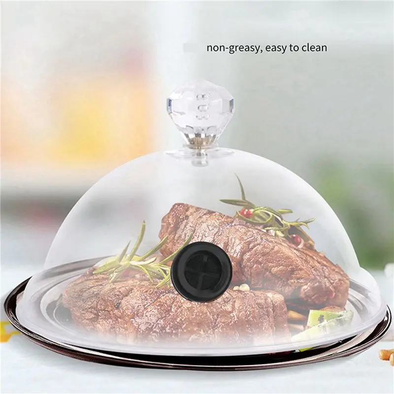 AWAH Molecular Cuisine Smoke Hood Food Grade Lid Dome Cover For Smoker Accessory Smoke Infuser Cake Steak Cover