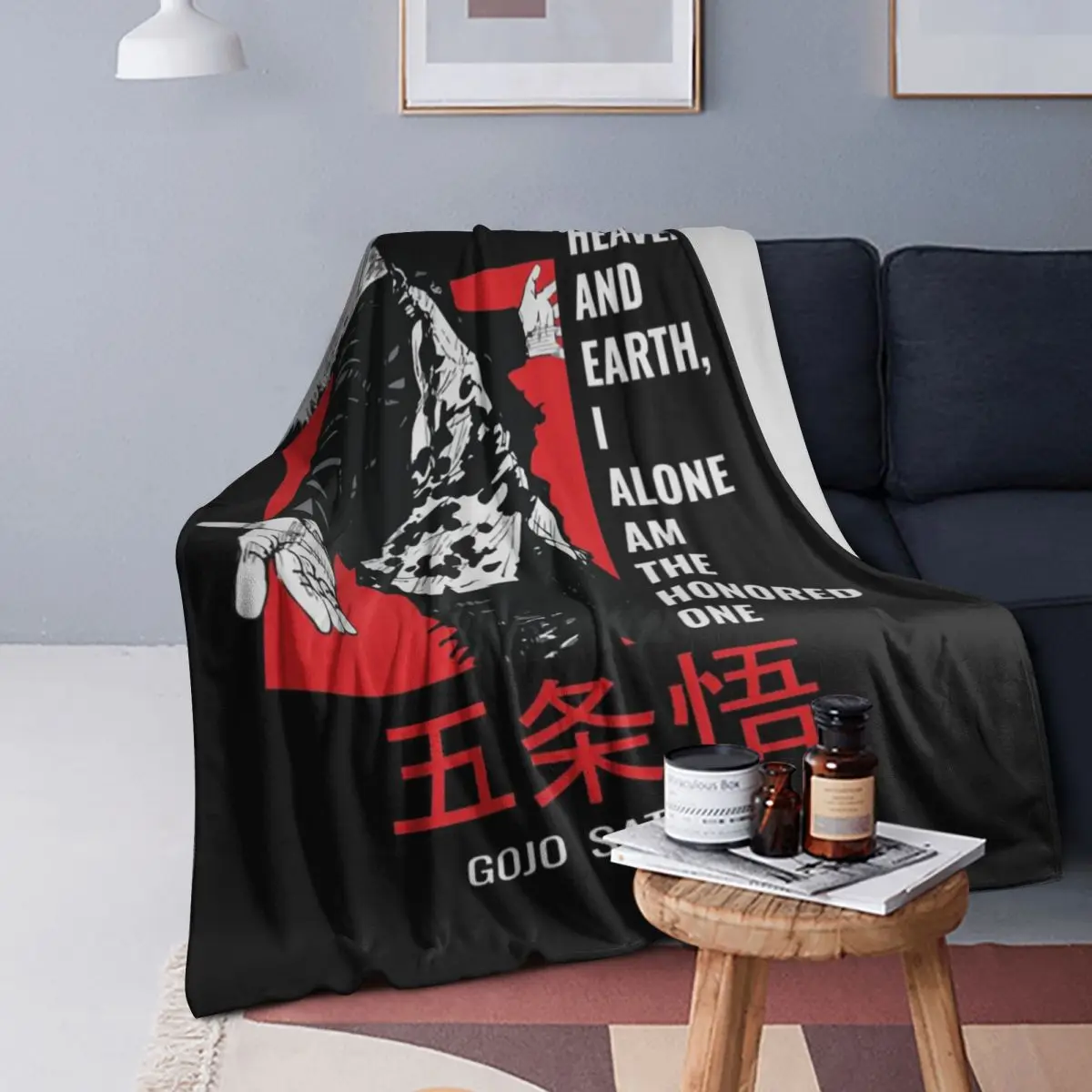 

Одеяла Gojo Satoru Jujutsu Kaisen, мягкое теплое фланелевое одеяло, покрывало для кровати, гостиной, пикника, путешествия, домашний диван