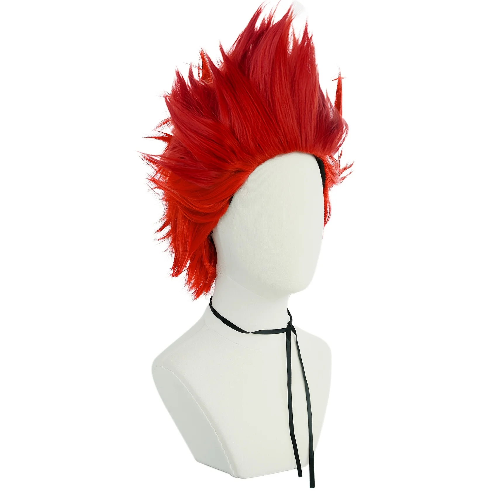 Synthetic Short Red Kirishima Eijiro  Sanji Cosplay Costume Wig for Halloween Christmas Thanksgiving Day image 4