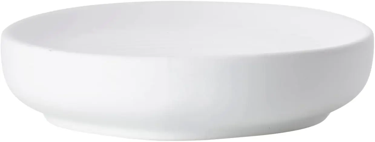 

Nova Porcelain Soap Dish with Sophisticated Simplicity Soft Touch Coating - Elevate Your Bathroom Décor, Practical