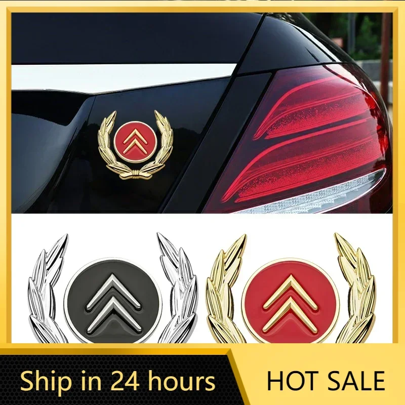 Pegatina para coche, 1 pieza, emblema para Citroen C2 C4 Berlingo C1 DS3 Aircross Elysee C3 Picasso C5 Saxo, pegatina lateral para ventana de coche, maletero Ac