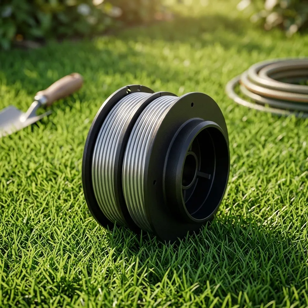3pcs Trimmer Spool & Line For Greenworks 2930507 GST1246 GD40BC GD40BCB Grass Trimmer Garden Power Tools Lawn Mower Nylon Line