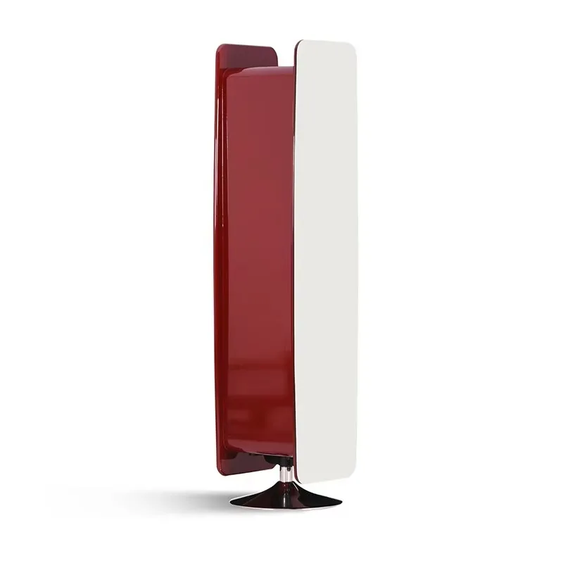 Glossy Finish Rotating Dressing Mirror with Trumpet Base Modern Minimalist Full Length Floor Mirror for Bedroom Furniture