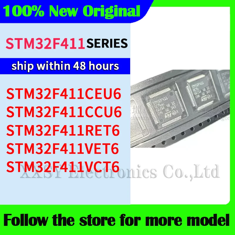 STM32F411CEU6  STM32F411CCU6  STM32F411RET6  STM32F411VET6  STM32F411VCT6  In stock 100% Original and New