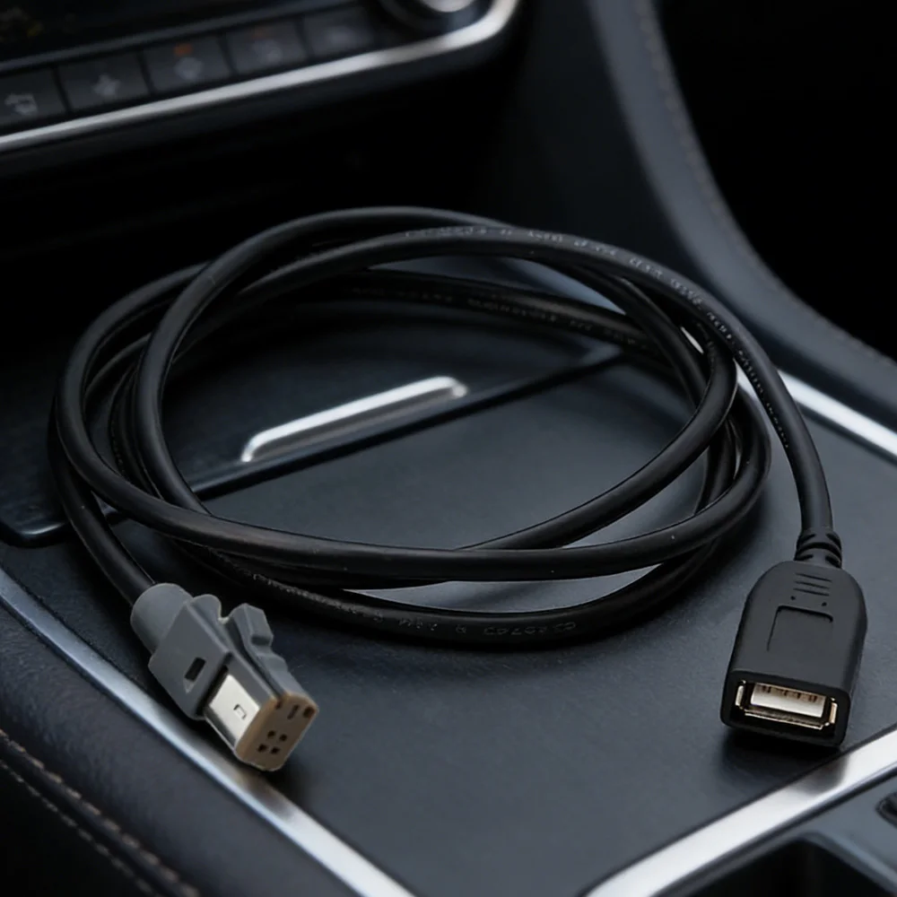 1pcs for Subaru BRZ Outback Car Aux Audio Input Media Data Wire Plug to USB Cable Adapter 4 PIN Plug Conector for Suzuki Vitara