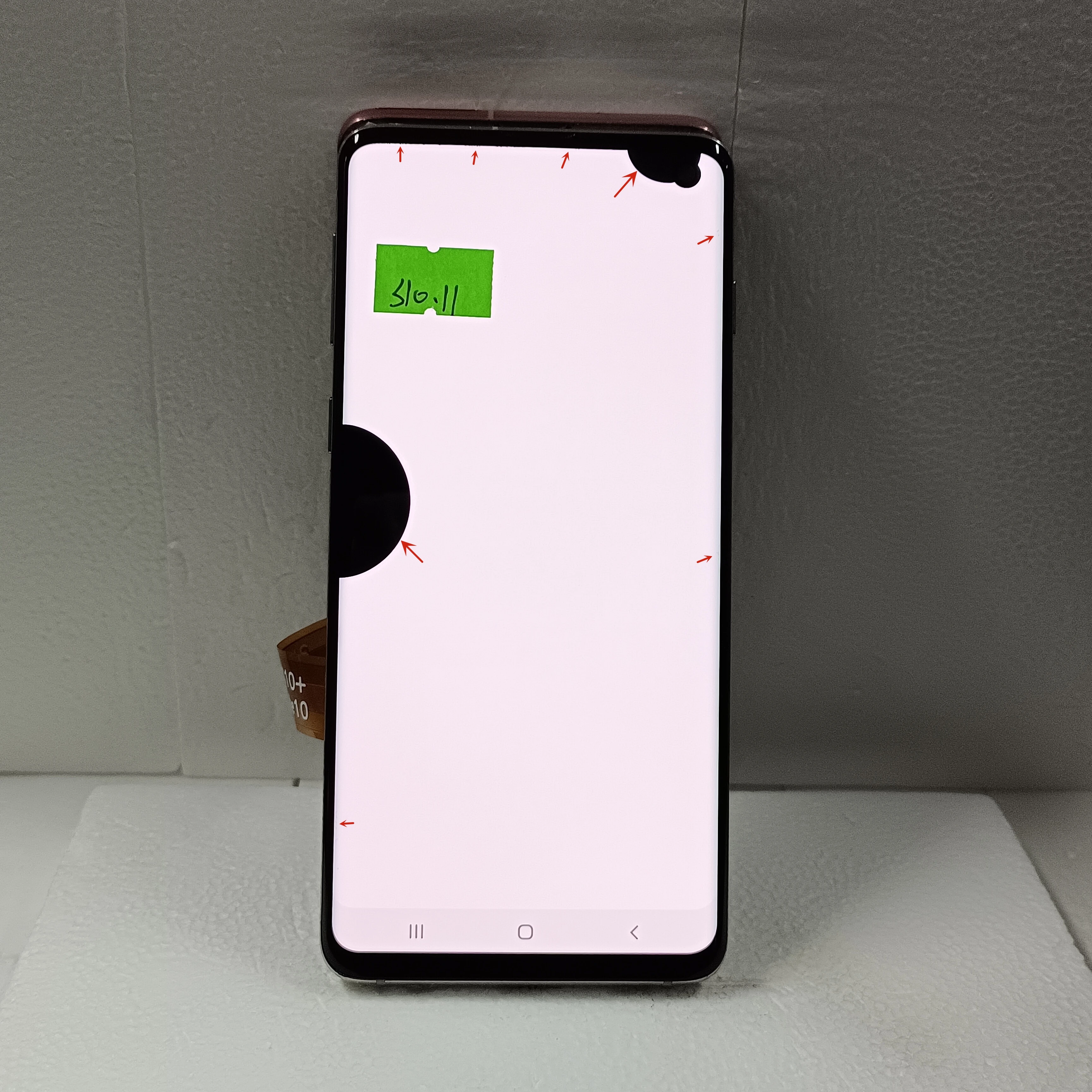 100% prueba de pantalla AMOLED S10 G973 para SAMSUNG Galaxy S10 G973U G973F pantalla LCD MONTAJE DE digitalizador táctil con reemplazo de marco