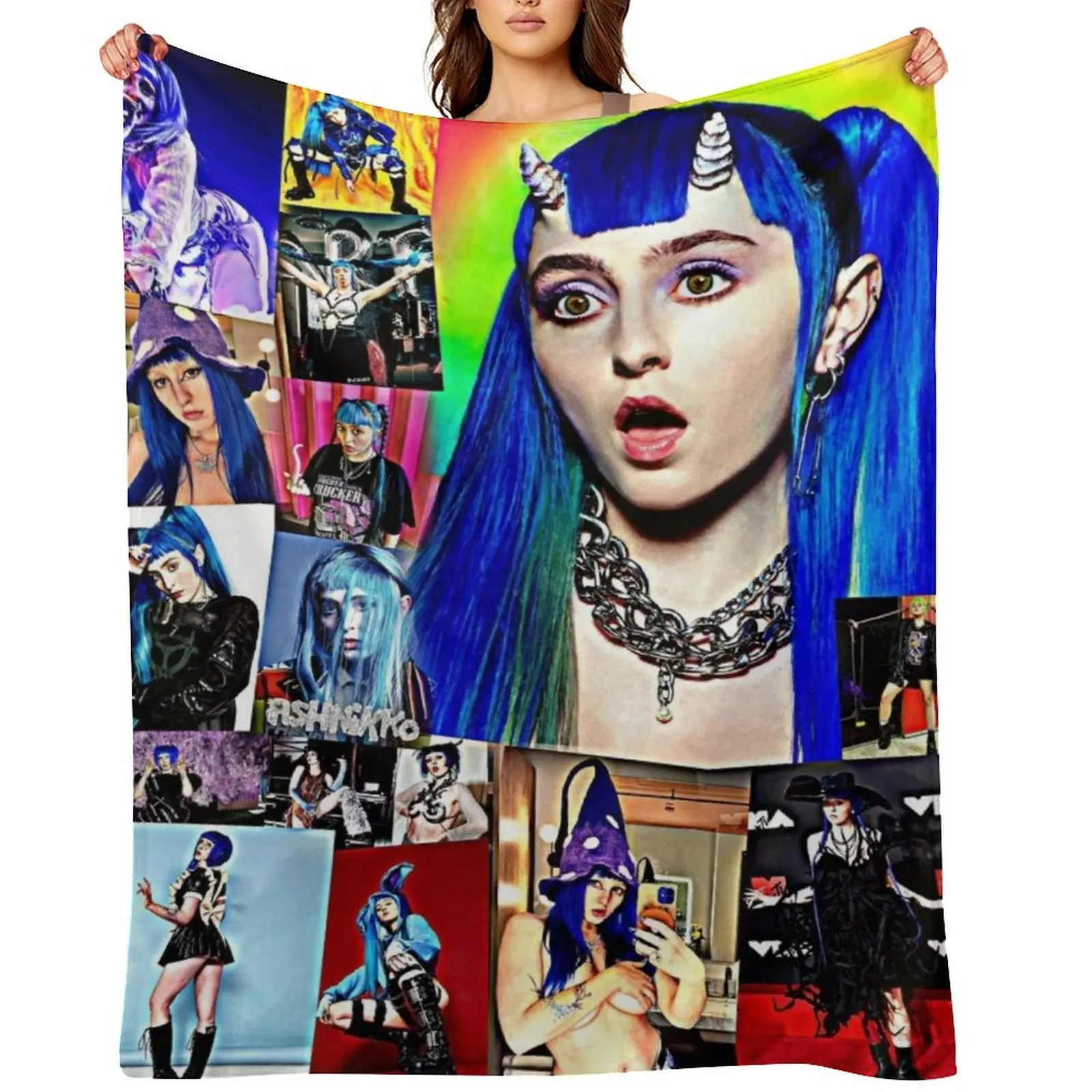 

Ashnikko Throw Blanket Luxury Designer Extra Large Throw Thermals For Travel Single Blankets