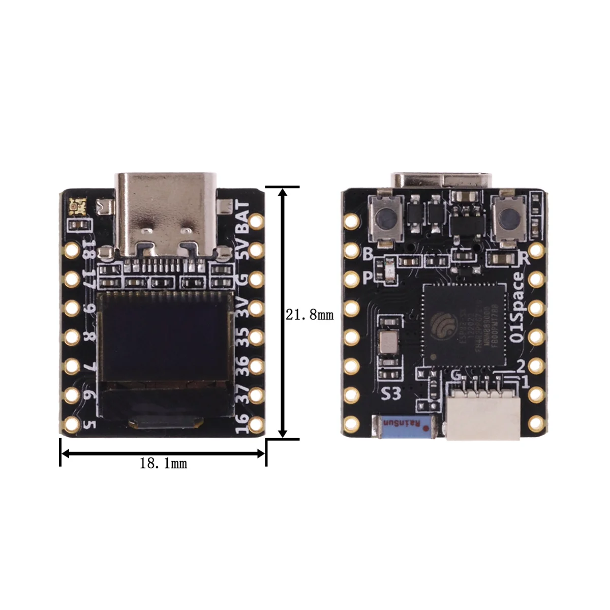 ESP32 S3 Development Board with 0.42 Inch OLED LCD RISC-V WiFi Bluetooth Supports for and Micropython