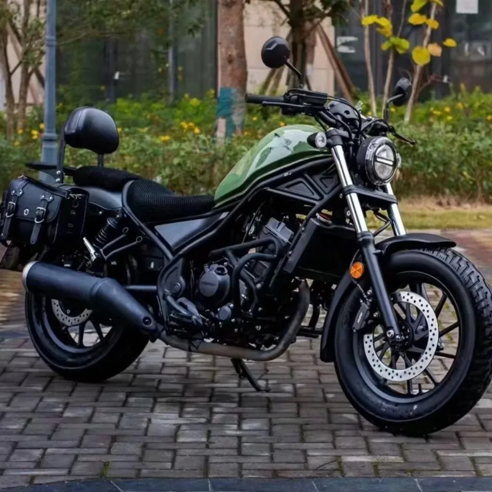 For Honda Rebel 300 500 CMX300 CMX500 Motorcycle Passenger Backrest Sissy Bar with Rear Grab Handle Rail Accesorios Moto