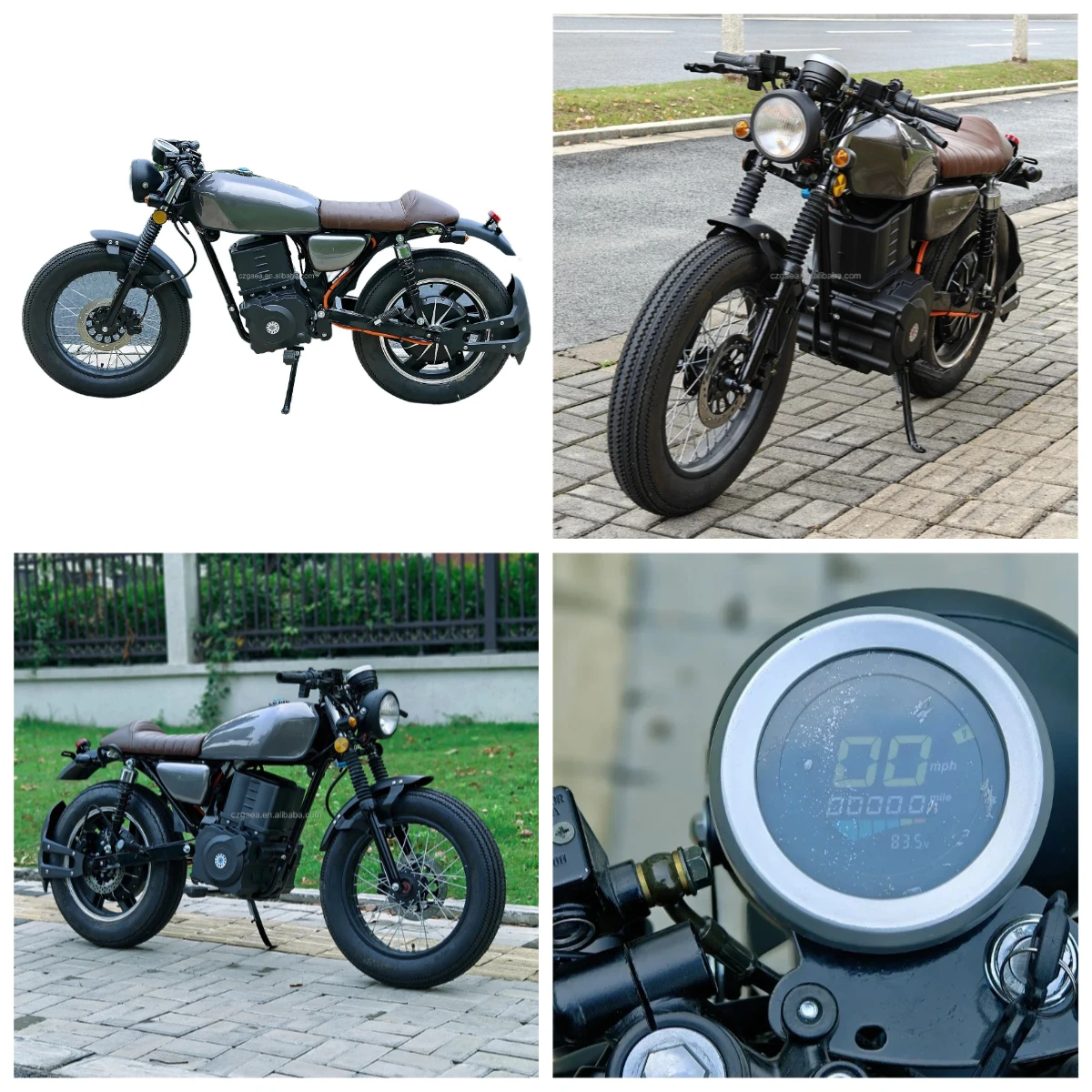 

Strovan MotorcycleRetro CG 72V 3000W 5000W Electric Motorcycle With 12 Inch Tires 70km/h For Adult