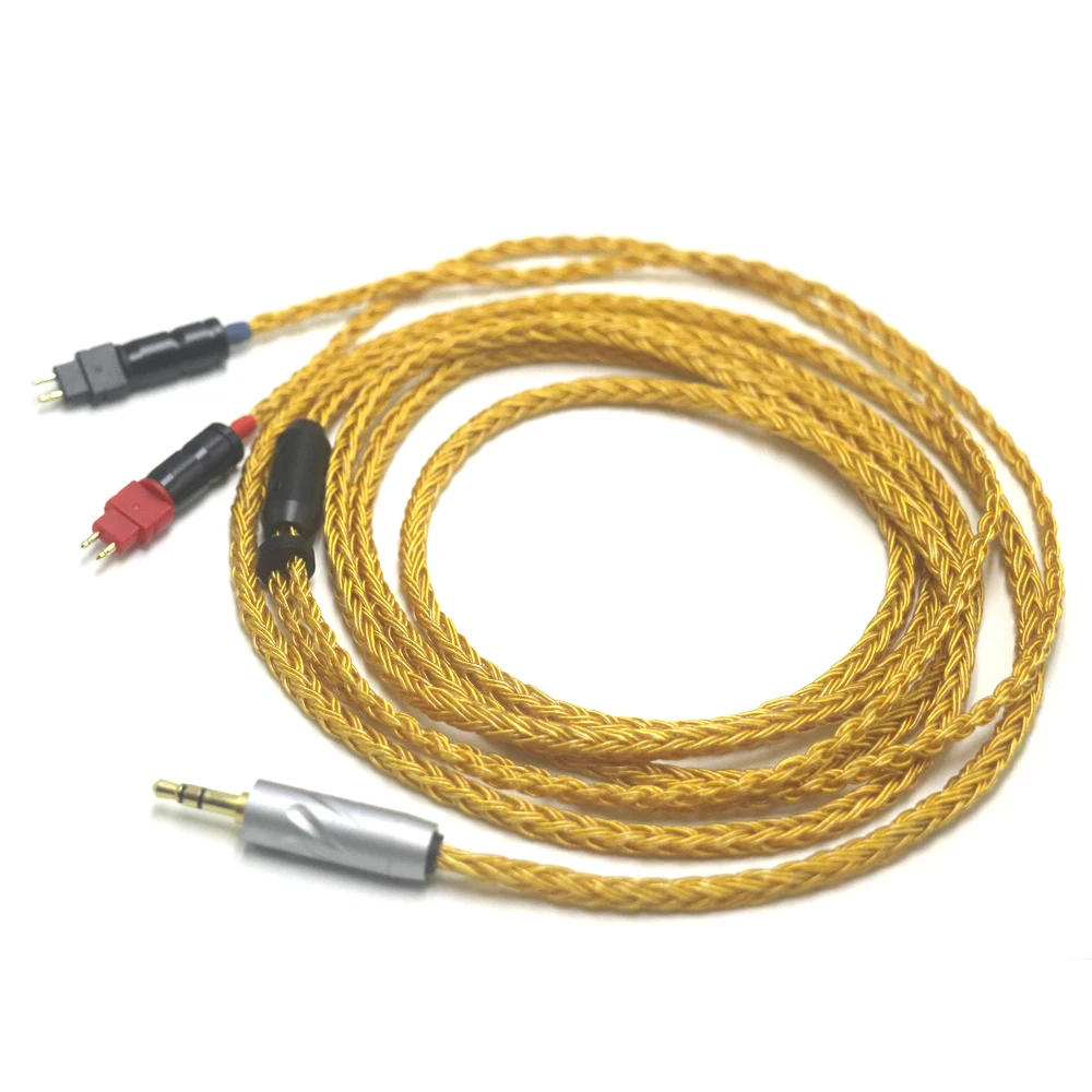 16-ядерный OCC 24-каратный позолоченный обновленный кабель для наушников 4,4 мм 6,5 xlr 3,5 для Sennheiser HD580 HD600 HD650 hd545 hd565 hd535