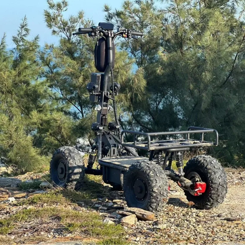 Electric four-wheel scooter beach car, high-power multi-function