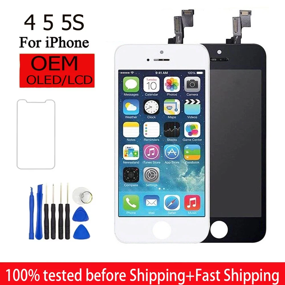 Alta qualidade para iphone 4 4S display touch screen digitador assembléia para iphone 4S 5 5S 5se substituição da tela lcd