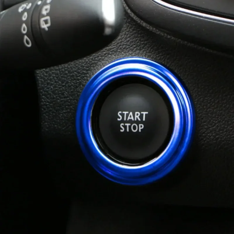 

Car Engine Start Stop Ignition Ring Button Cover for Renault Koleos Kadjar for Samsung QM6 2017 - 2023 Stainless Steel Stickers