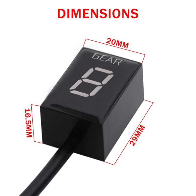 دراجة نارية لكاواساكي ZX-6R ZX-10R Z1000 نينجا 250R 400R 650R 2003-2014 والعتاد مؤشر رصد شاشة الكريستال السائل الأحمر #6