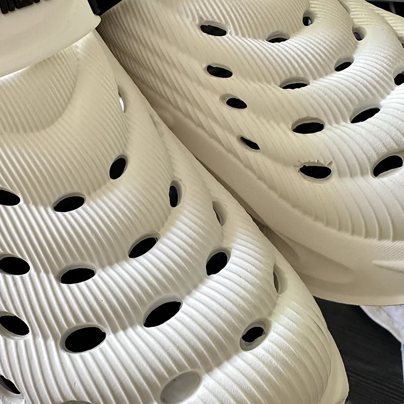 Herren-Clogs für den Sommer, EVA, leicht, weiche Sohle, Wasser- und Strandpantoffeln, rutschfest, verschleißfest, zum Fahren, Dual-Use-Sandalen – Detail 7