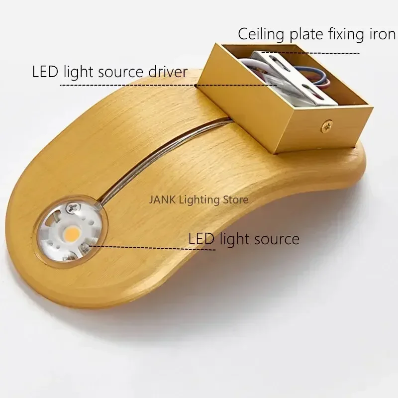 Imagem -05 - Designer de Fio Alumínio Lâmpada Parede Cabeceira Quarto Corredor Desenho Processo Rgb Função Controle Remoto Luzes Atmosfera Interior Novo