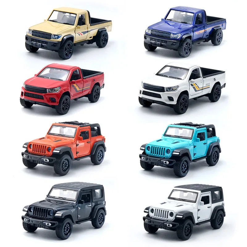 1: 36 alloy pull back pickup truck model,quality off-road car toys,simulated children's toys,wholesale