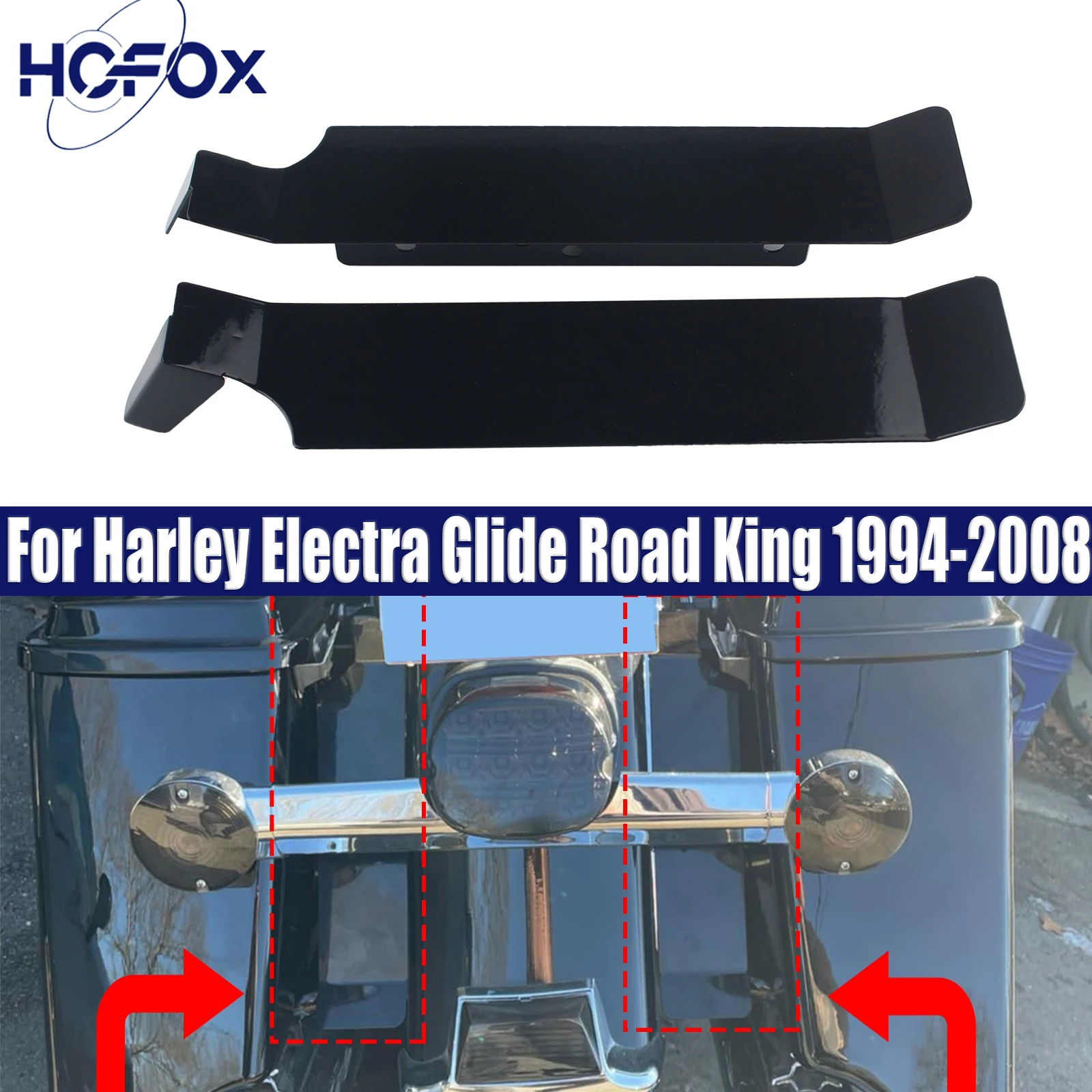 

Rear Fender Saddlebag Filler Panels For Harley Electra Glide Road King 1994-2008
