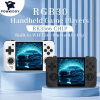 POWKIDDY RGB30 Retro Handheld Game Console Built-in WiFi 4.0 Inch Screen Linux OS Portable Video Players