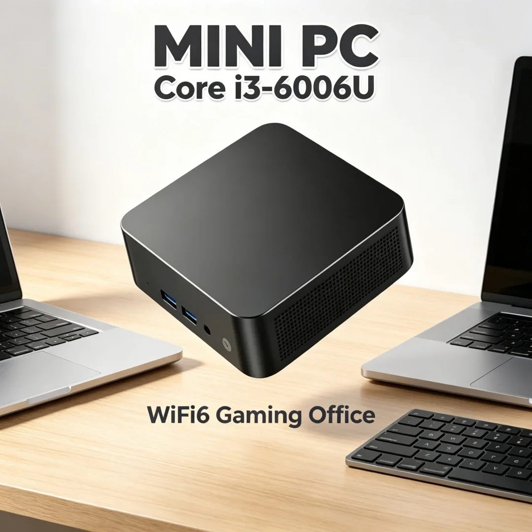 

WiFi 6 Network 2026 Core I3-6006U New Portable Mini PC Computer Win11 32GB DDR4 1TB 2TB SSD Gaming Computer WiFi 6 office