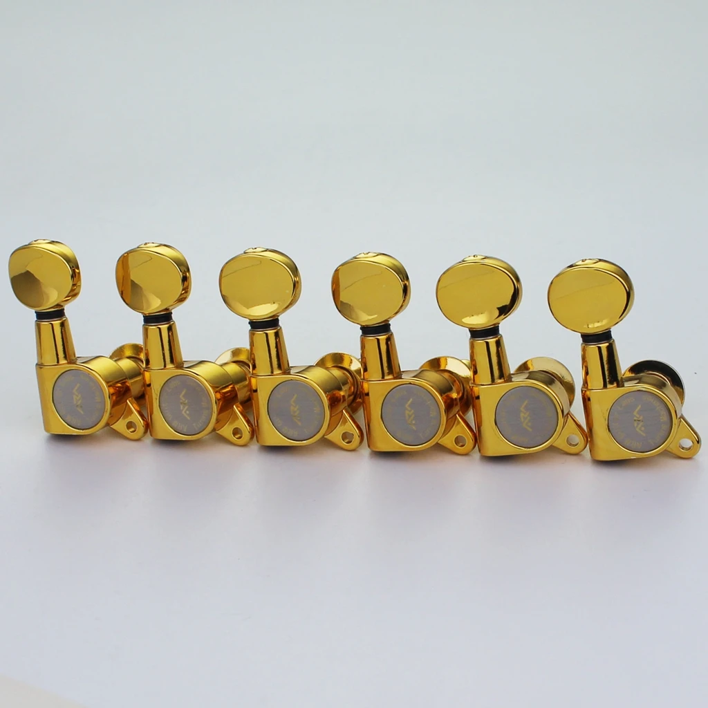 Arm Elektrische Gitaar Machine Heads Metal Tuners Mini Ovale Tuner Voor St Tl Tele Chroom Black Gold Tuning Pegs