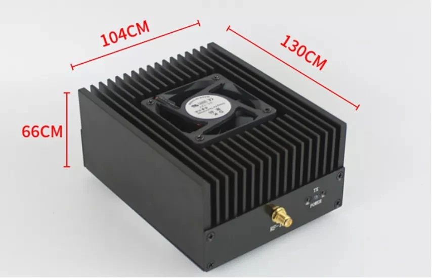 Imagem -06 - Versão Mais Recente Ham Radio fm Power Amplifier For Interphone Dpmr P25 20w 30w 40w 55w 80w Uhf 400470mhz